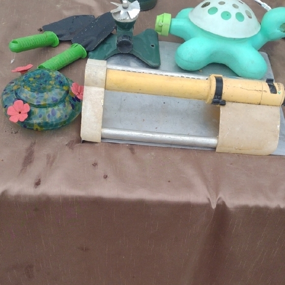 Garden Tool Set with Green and Yellow Accents - Picture 1 of 5